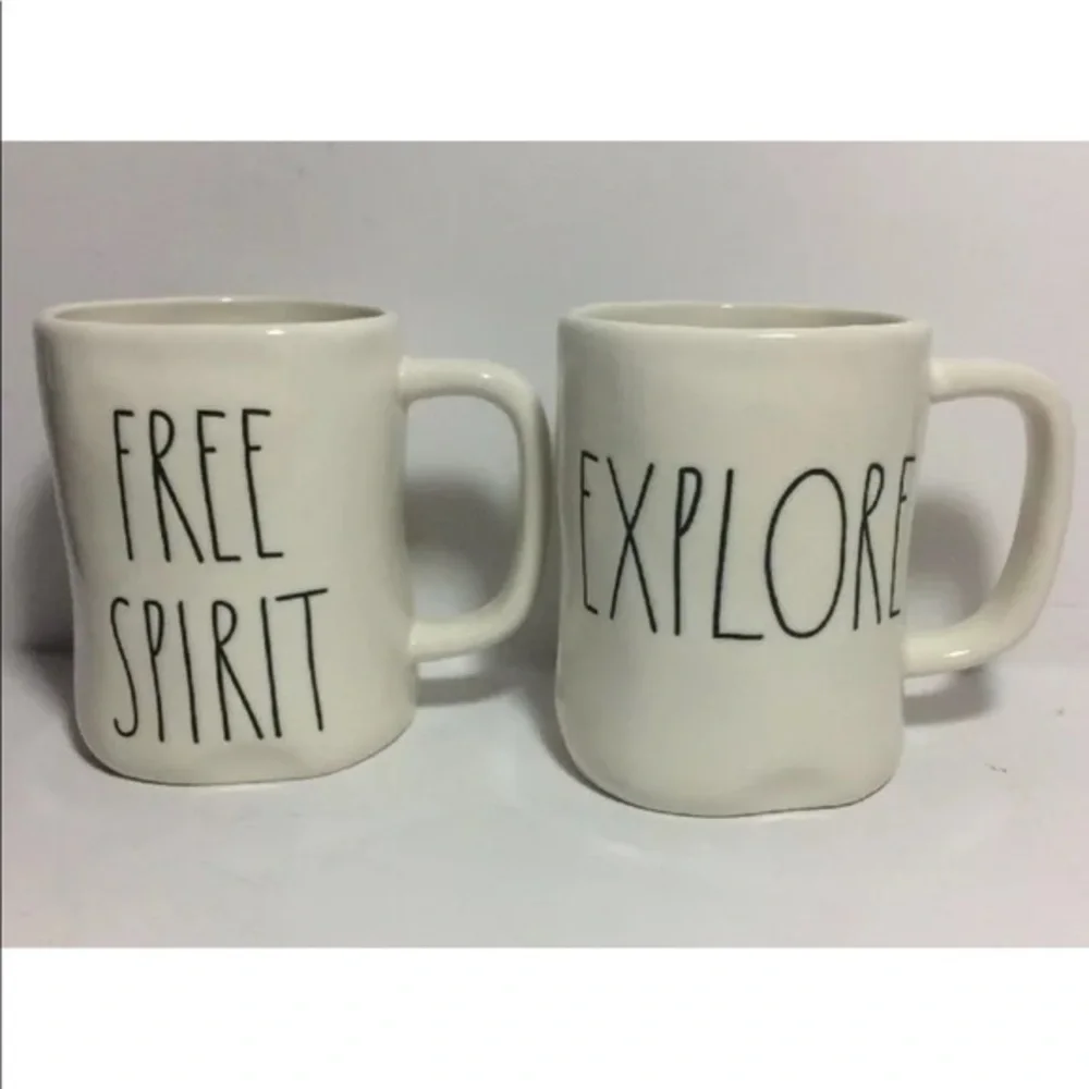 NWOT Rae Dunn Free Spirit Explore Coffee Mug Set